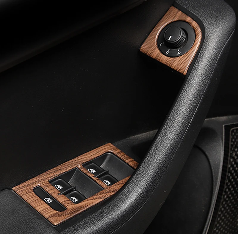 Peach wood pattern for Skoda Octavia 2015-2019 wagon Combi 2017-2019 Interior decoration Glass switch panel decorate | Автомобили и