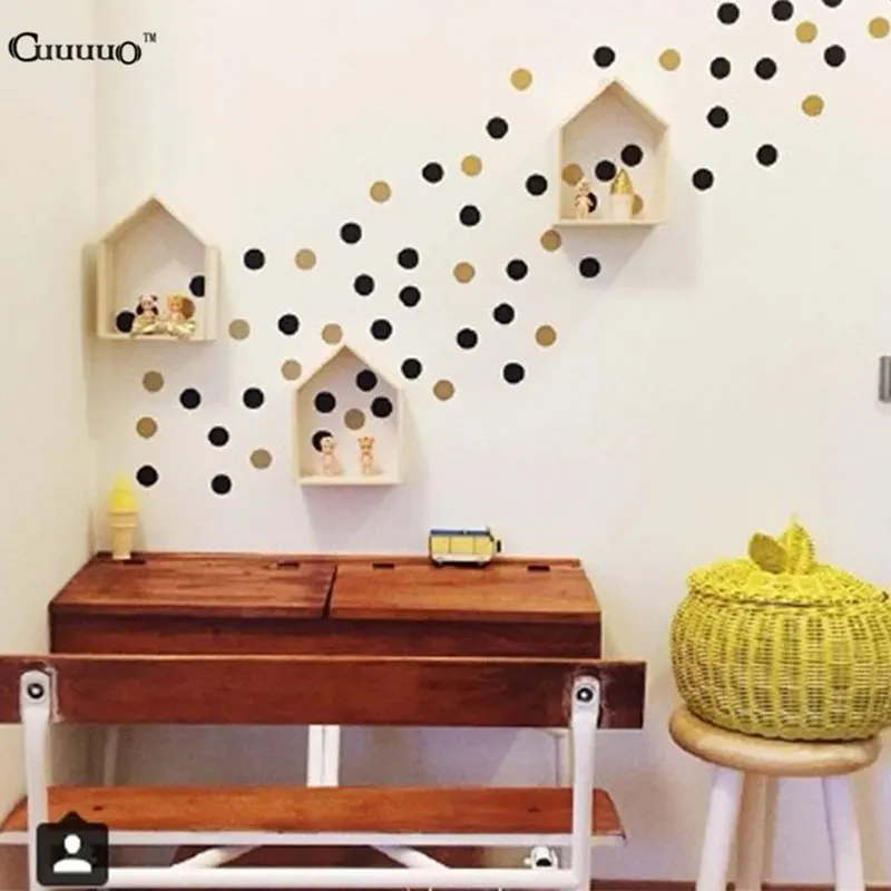 Настенный декор Европейский Золотой горошек украшение дома обои Детская комната