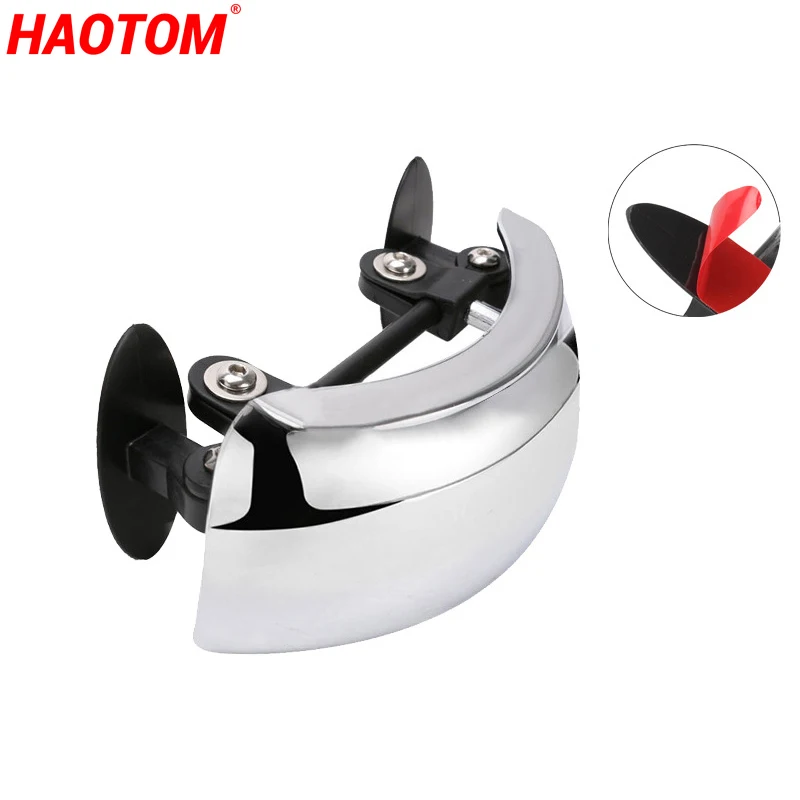 

Motorcycle Windscreen 180+ Degree Blind Spot Mirror Wide Angle Rearview Mirrors Safety Auxiliary Rear View Mirror for BMW HONDA
