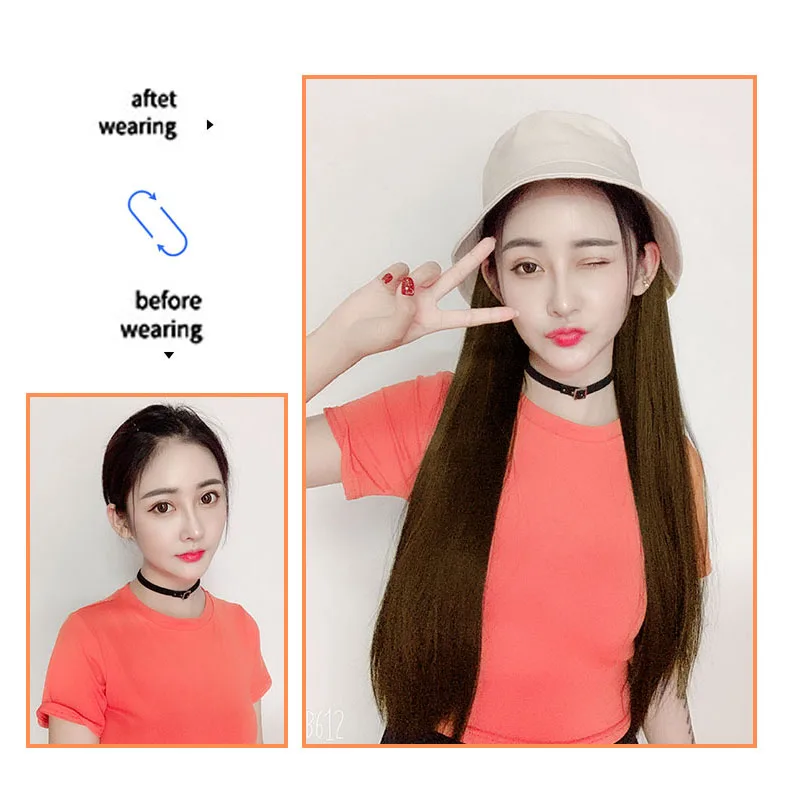 Длинный искусственный парик AOOSOO много стилей натуральные черные/коричневые