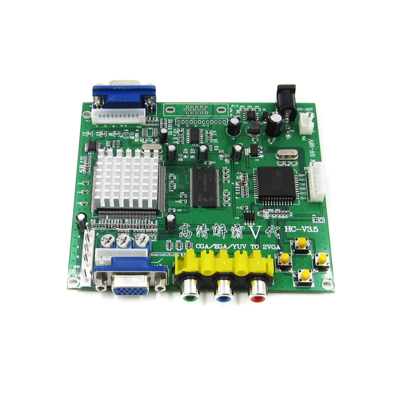 Аркадная игра RGB/CGA/EGA/YUV К VGA HD видеоконвертерная плата HD9800/GBS8200 Горячая Зеленая |