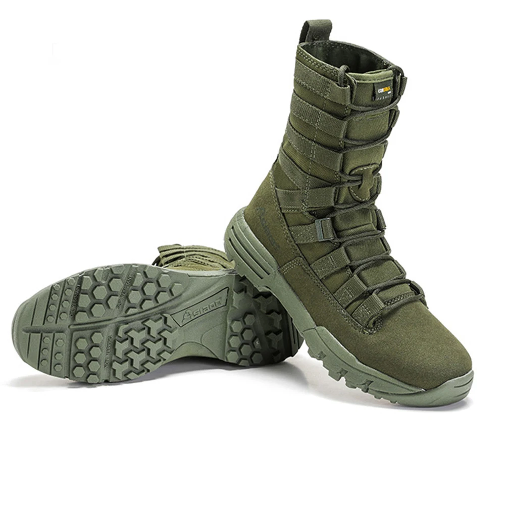 Men Army Boots Hiking Sports Ankle Men's Sneakers Outdoor Boots Military Training Desert Anti-Slip Waterproof Work Safety Shoes