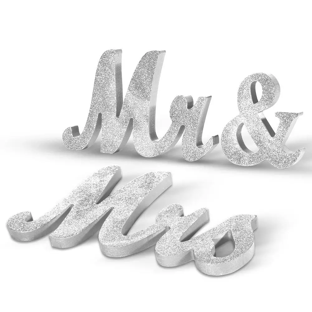 LumiParty деревянные блестки MR &amp MR/ MRS Свадебные украшения для гомосексуалистов