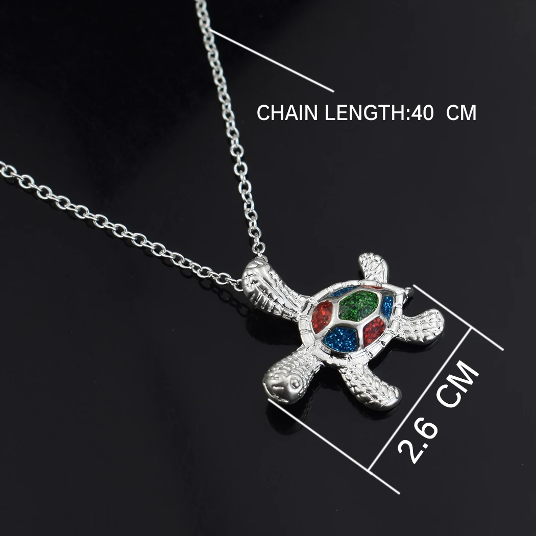 

New Arrival Sea Turtle Pendant Necklace Fashion Simulated Pearls Rhinestones Necklace Cute Turtle Women Accessories Jewelry Gift