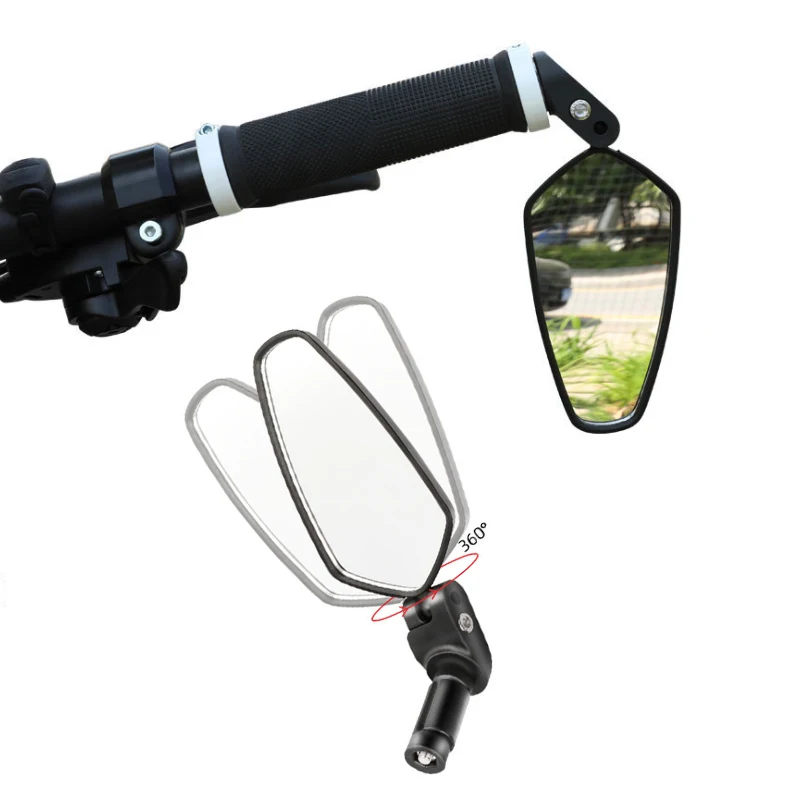 

Universal MTB/Road/Electric Bicycle Rearview Bike Handlebar Wide Angle Rear View Mirror 360 Degree Rotatable Bike Accessories