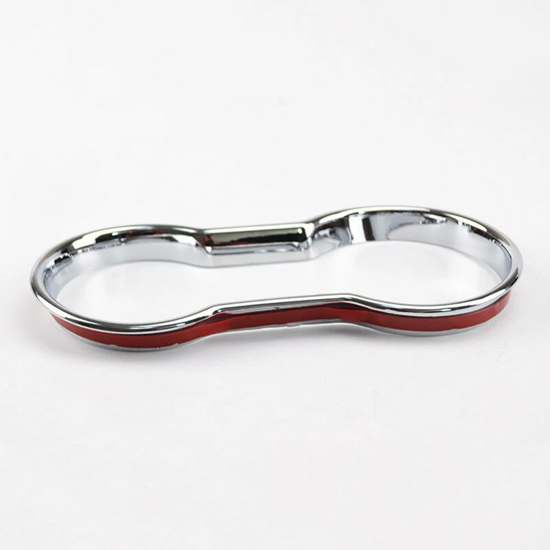 

Replacement Cover Cup Holder Console Chrome Trim Part Accessories Useful