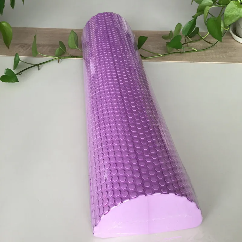 

30-45cm Half Round EVA Massage Foam Roller Yoga Pilates Fitness Equipment Balance Pad Yoga Blocks with Massage Floating Point