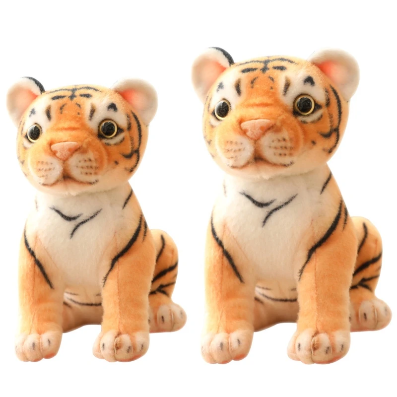 

425F Cartoon Stuffed Animal Mascot Toys Tiger Shaped Chinese Tiger Boy Plush Toys