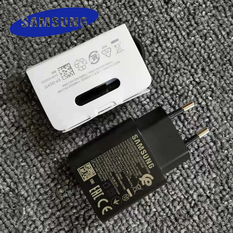 Samsung Note 10 супер быстрое зарядное устройство 25 Вт ЕС Путешествия Usb PD Быстрый ЕС дорожный адаптер для зарядного устройства type C кабель для Galaxy Note 10+ a90