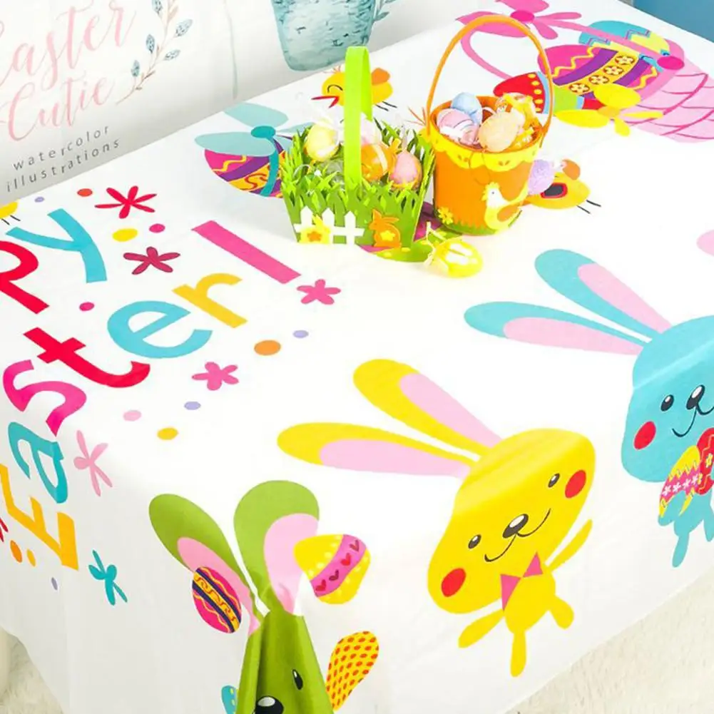 Новая скатерть с принтом яиц фланелевая Высококачественная мягкая для украшения