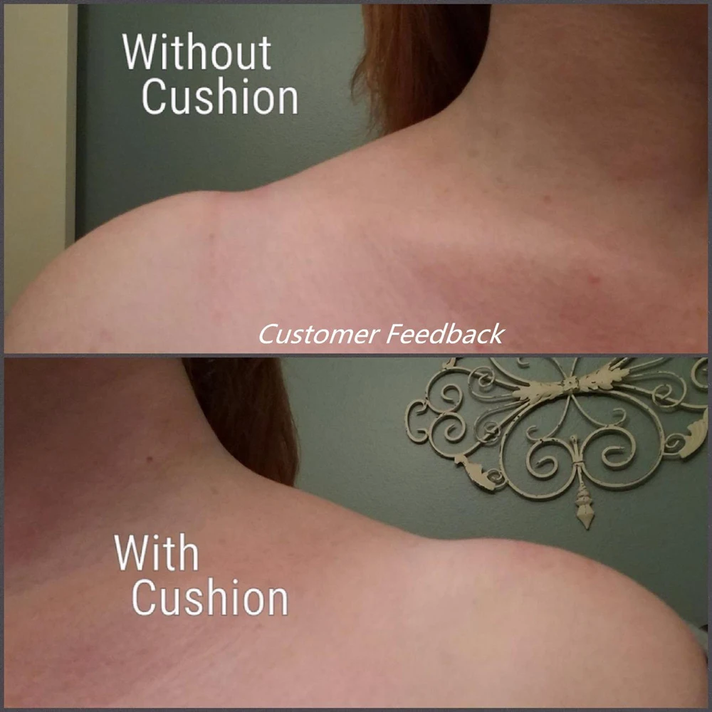 Подкладки для плечевых ремней мягкие из шт./пара силикона облегчения боли женщин