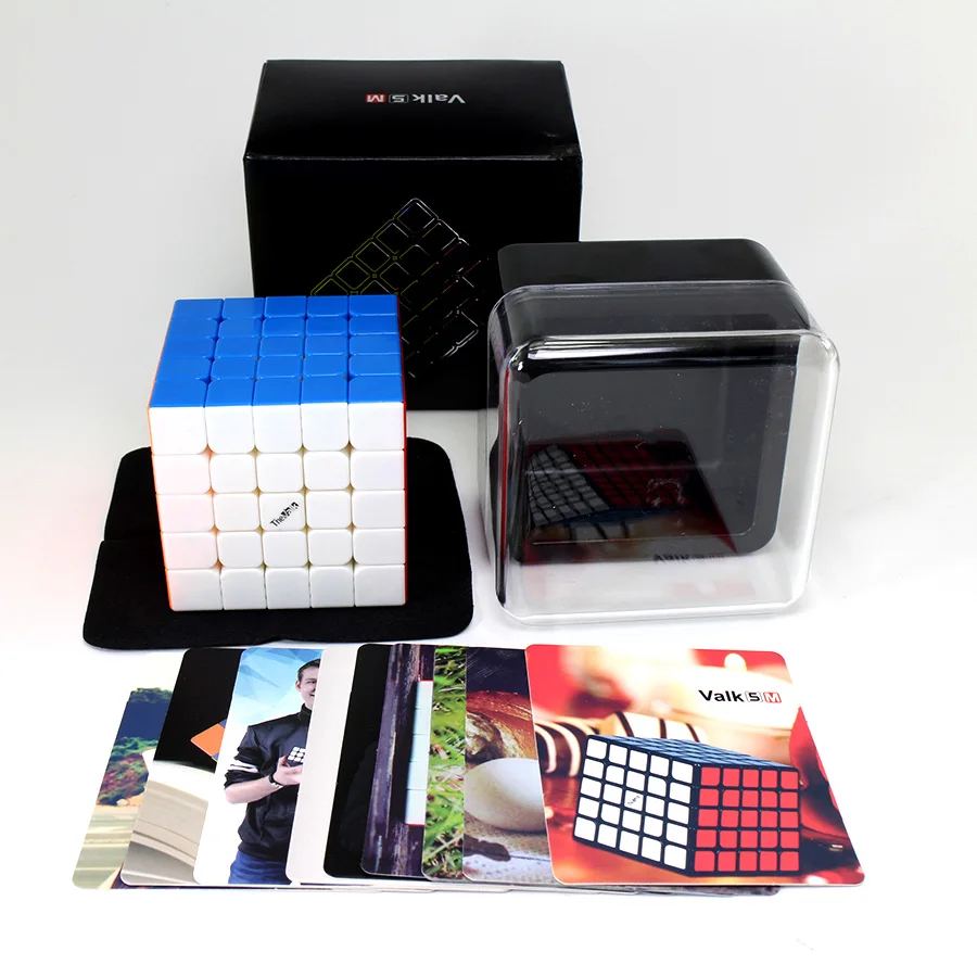Valk5M-Stickerless Mofangge Valk5 M 5x5x5 Магнитный куб Valk5M 5x5x5 Магнитный скоростной куб Valk 5 Cubo Magico соревнования кубики Игрушка Головоломка на магните - Цвет: Valk5M-Stickerless