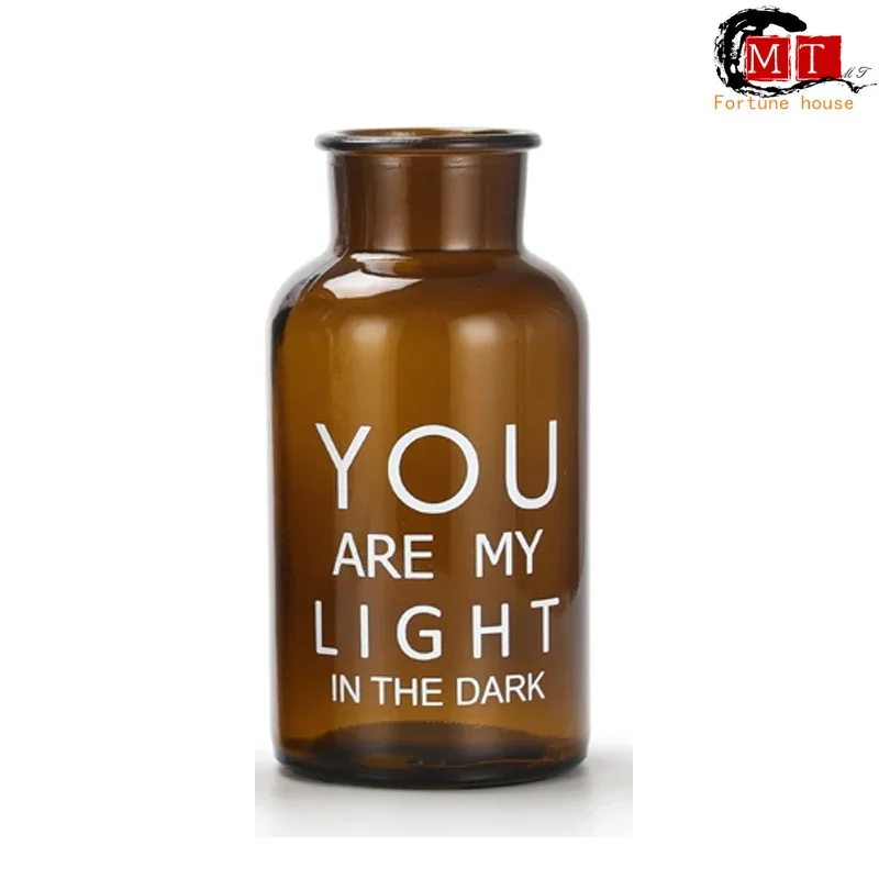 Креативная Скандинавская стеклянная ваза гидропонная современные