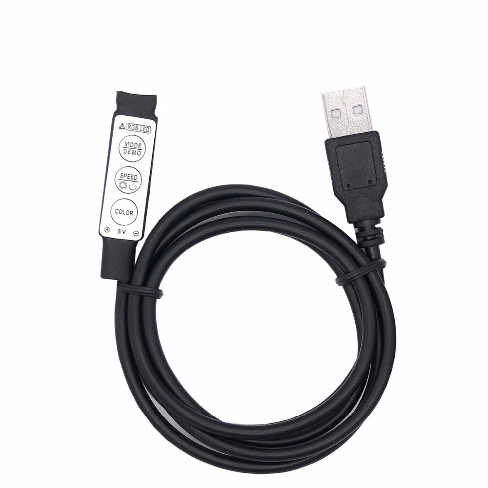 DC 5 в USB светодиодный RGB контроллер мини 3Key 4Pin пульт дистанционного управления