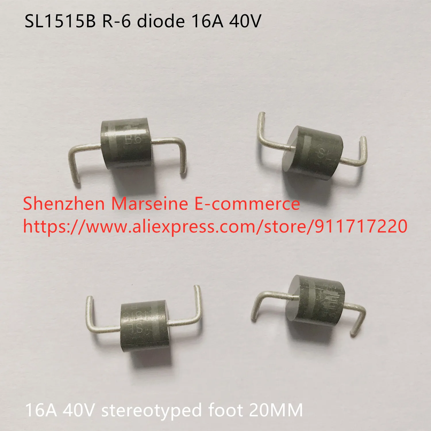 

Original New 100% SL1515B R-6 diode 16A 40V stereotyped foot 20MM (Inductor)