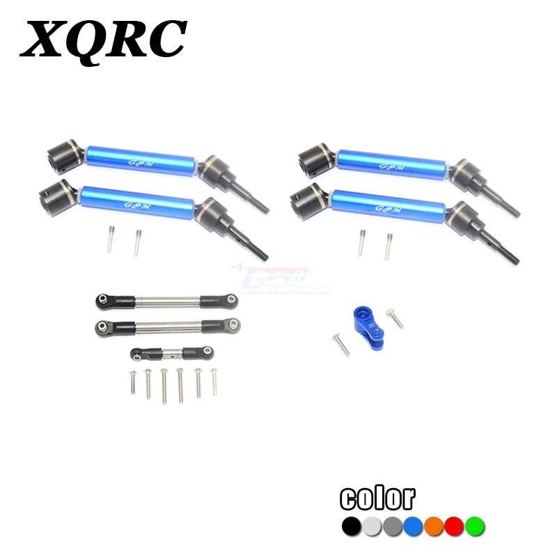 

XQRC For 1 / 10 4S Maxx aluminum alloy steering arm steering gear servo Rod front and rear CVD universal joint set