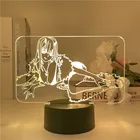 3d лампа в виде фигурки аниме Zero Two 02, светодиодные ночники, манга, подарок для детей, Usb-лампа, любимый в Franxx аниме 02, декор для спальни в комнате