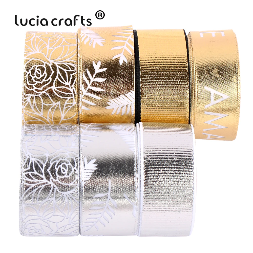 Lucia Crafts 16 20 мм атласная лента с принтом ленты бант подарочные принадлежности