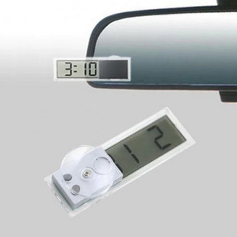 Автомобильный Чак Тип электронные часы автомобильные настольные прозрачные