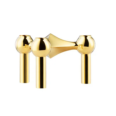 Скандинавский молекулярный подсвечник металлический золотой креативный Дания