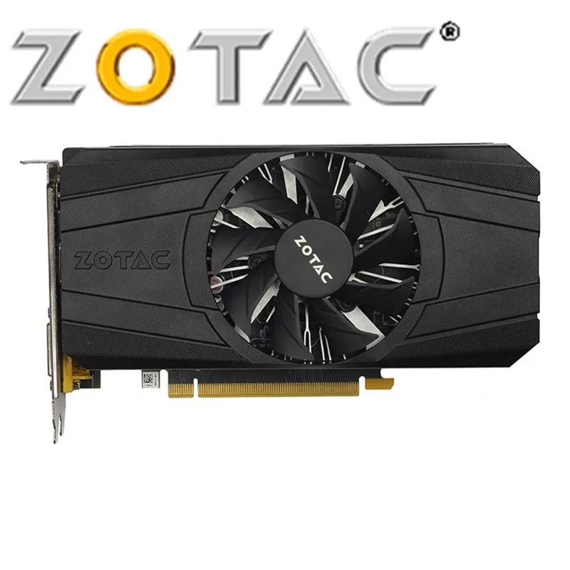 Видеокарта ZOTAC GTX1050Ti 4GD5 128 бит GDDR5 графическая карта для NVIDIA GTX 10 GeForce 1050Ti 4 Гб HDMI DVI