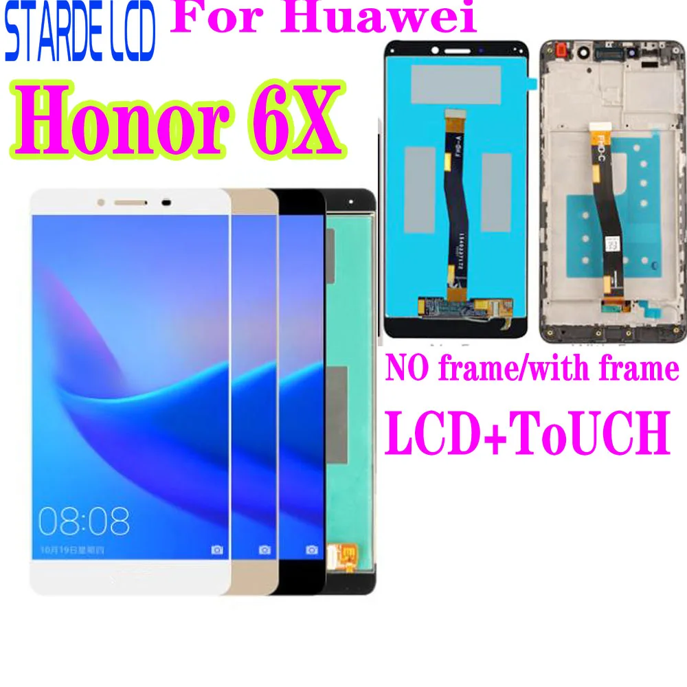 Для Huawei Honor 6X BLN L24 AL10 L21 L22 ЖК дисплей с сенсорным экраном и дигитайзером в сборе