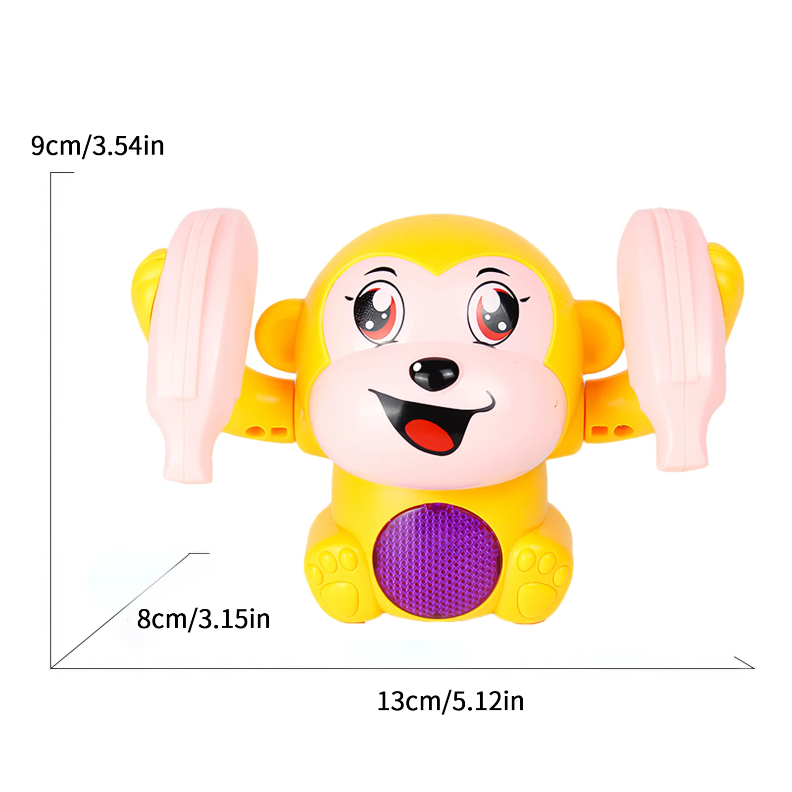 

Funny Voice Control Roll Over Monkey Toys For Children With Light Music Walk Tumbling Crawling Little Monkey Electric Baby Toys