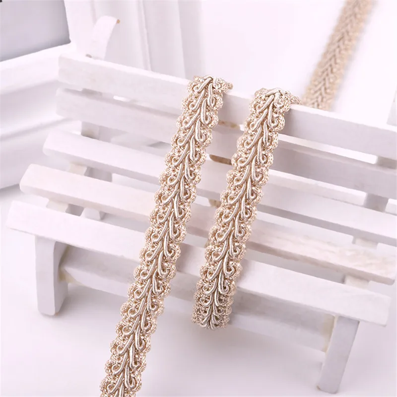 12 мм кружевная обрезная лента Полиэфирная сороконожка плетеное кружево Швейные