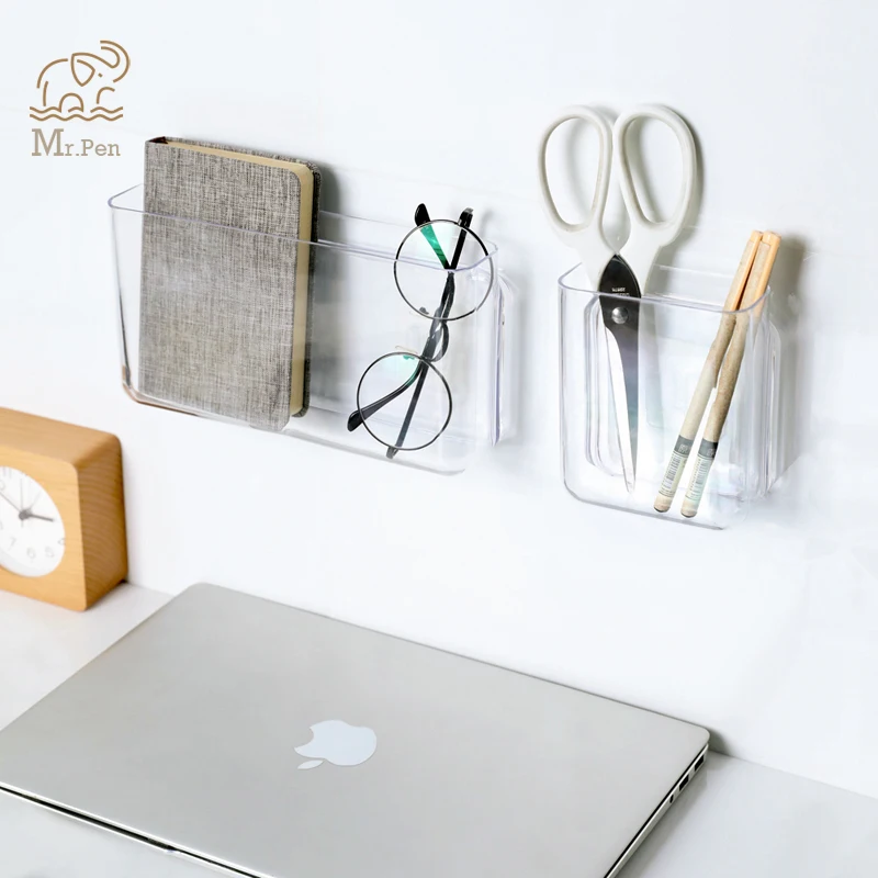 Прозрачный держатель для ручек настенный ящик хранения настольный карандаш