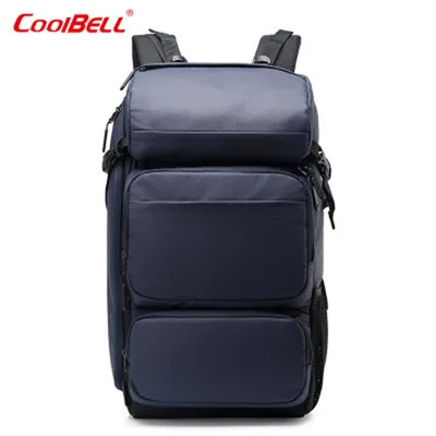 COOLBELL рюкзак 17,3 дюймов Большой Вместительный бизнес рюкзак многофункциональный уличный модный дорожный рюкзак Противоугонная сумка для ноутбука - Цвет: BLUE