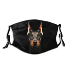 Doberman маска для лица Doberman низкая полимерная маска для лица крутая модная с 2 фильтрами для взрослых