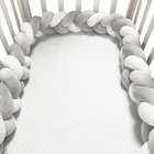 2 м3 м Детская кровать бампер Младенческая Колыбель Подушка коса узел бампер для кроватки бампер протектор Декор для комнаты Тур де ЛИТ Bebe Tresse