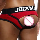 Трусы мужские JOCKMAIL, с открытой спиной, сексуальное нижнее белье для мужчин, гей-трусы