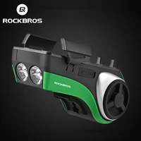 rockbros bicycle lights audio subwoofer bluetooth cycling bicycle mobile phone holder headlight speaker charging golden whistle