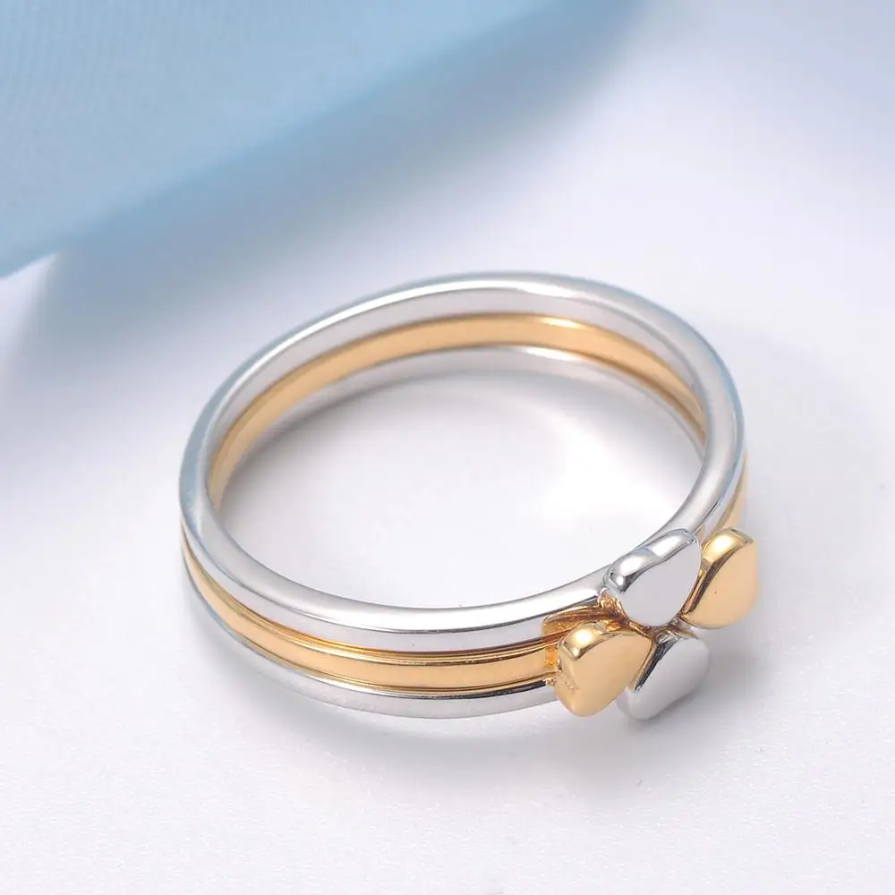 

925 Sterling Silver Jewelry Stackable Multiple Hearts Sterling Silver Midi Rings for Womens Girls Birthday Christmas Gifts