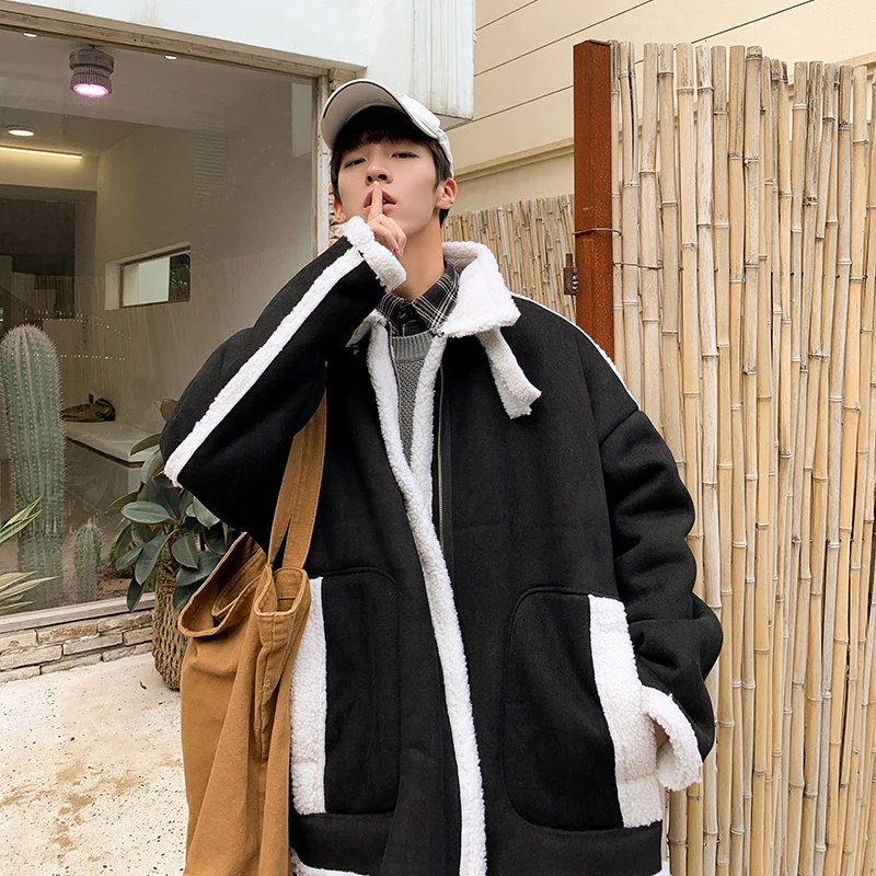Осень-зима 2019 новое пальто из овечьей шерсти модная повседневная Однотонная