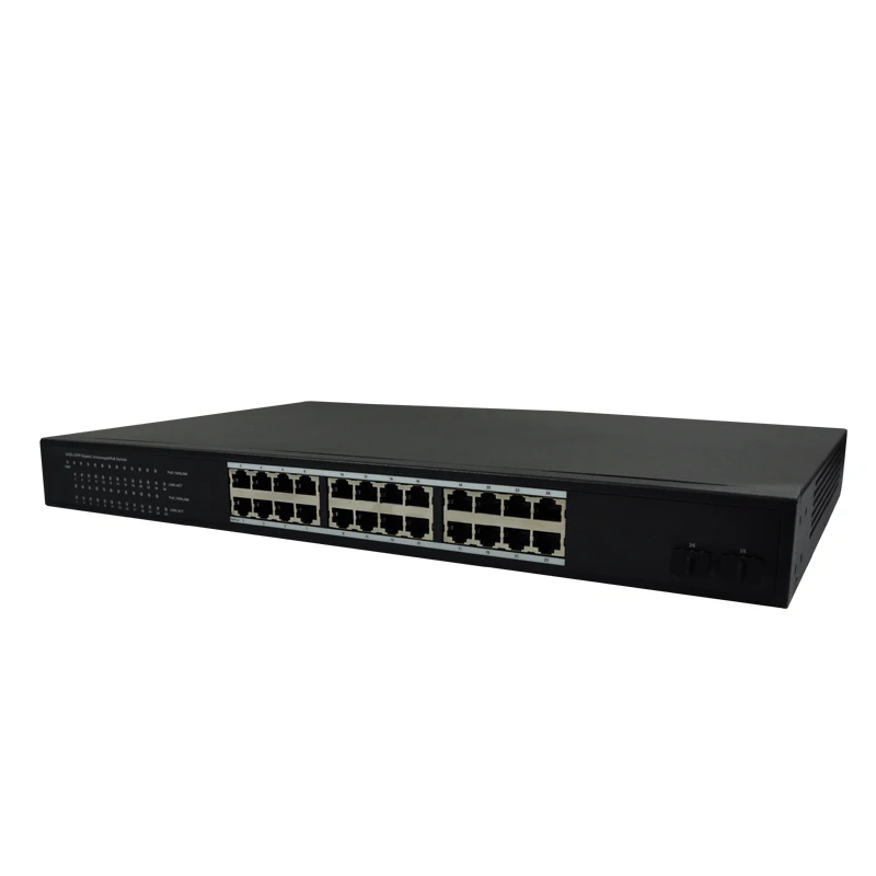 News Comfast gigabit Poe Switch 24 port 10/100/1000Mbps Ethernet Network SFP solt 52Gbps 250W for IP camera wireless AP | Компьютеры и