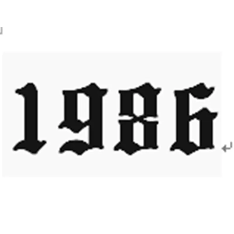 1986 Год, ожерелье из нержавеющей стали для женщин, ожерелье с цифрами на заказ, ювелирные изделия на заказ, ожерелье с цифрами на год, воротник de Moda - Окраска металла: 1986