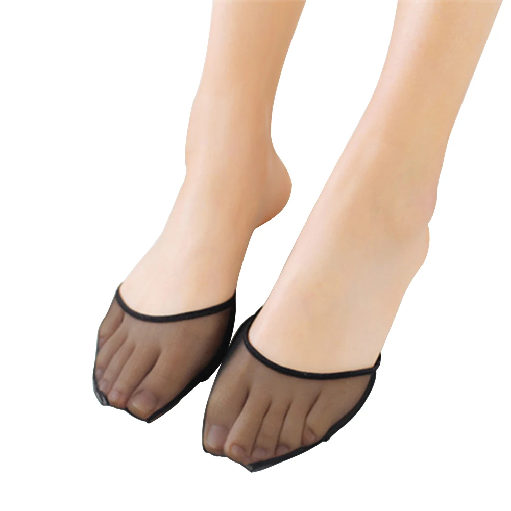 

Women Invisible Liner Slip Resistant Foot Care Toeless Socks Useful Forefoot Summer Half Yard Toe Pads Pain Relief Heelless