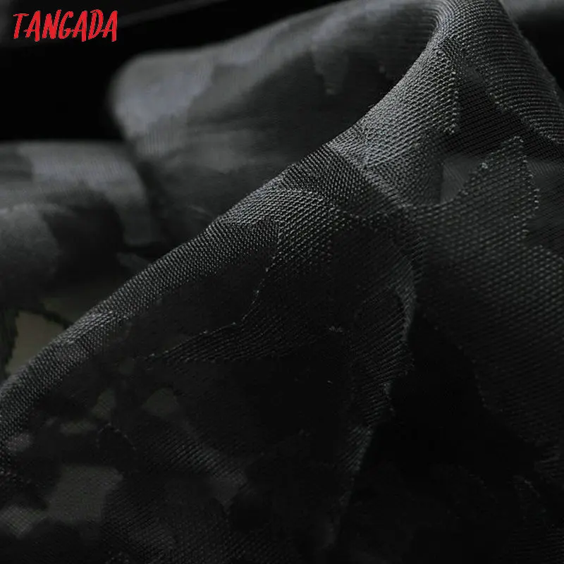 Tangada, Женская куртка-бомбер, Цветочная прозрачная куртка с сеткой, карманами на молнии, уличная одежда, куртка, большие размеры, женские куртки 6A288
