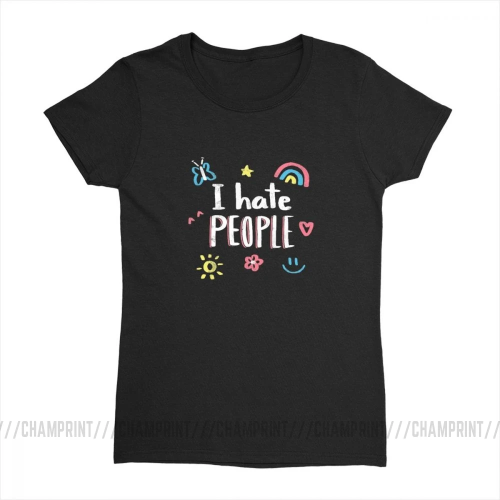 Футболка женская хлопковая с радужным цветком и бабочкой в стиле