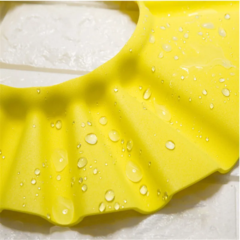 

2020 New Baby Newborn Children Kids Safe Shampoo Bath Bathing Shower Cap Hat Wash Hair Shield adjustable elastic Shampoo Cap