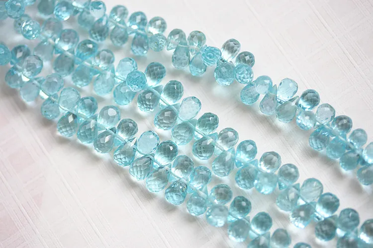 AAA бусины розового/синего/фиолетового/небесно-голубого цвета граненые 6-8 мм