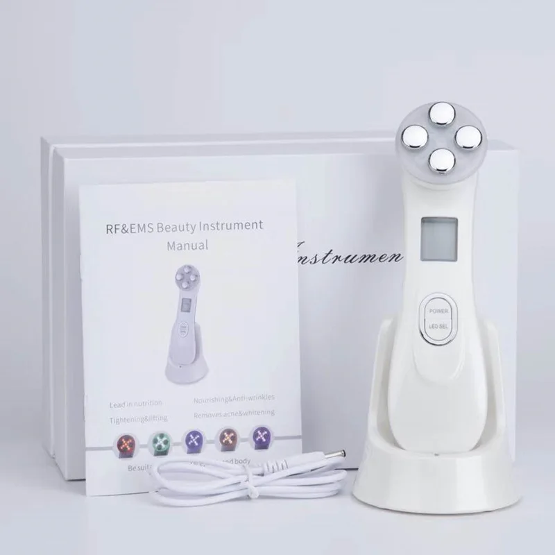 

Anti Aging Radiofrequency Mesotherapy 5 in 1 LED Skin Tightening RF&EMS Face Lifting LED Photon Galvanic Beauty Skin Care Tools