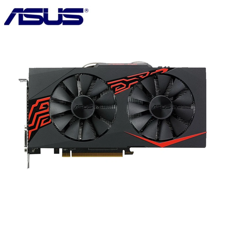 Видеокарта ASUS RX 570 4 Гб 500 бит GDDR5 видеокарты для AMD серии VGA карты RX570 DisplayPort HDMI DVI