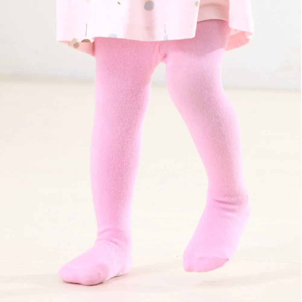 Милая одежда для малышей девочек милые однотонные колготки легинсы танцев милое