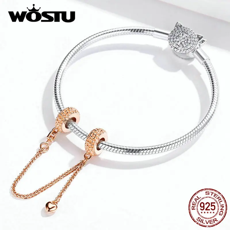 MOWIMO, корейская мода, 925 пробы, серебряная цепочка, бусины, подвески, подходят для оригинальных браслетов Pandora, кулон, сделай сам, изготовление ювелирных изделий BKC1112