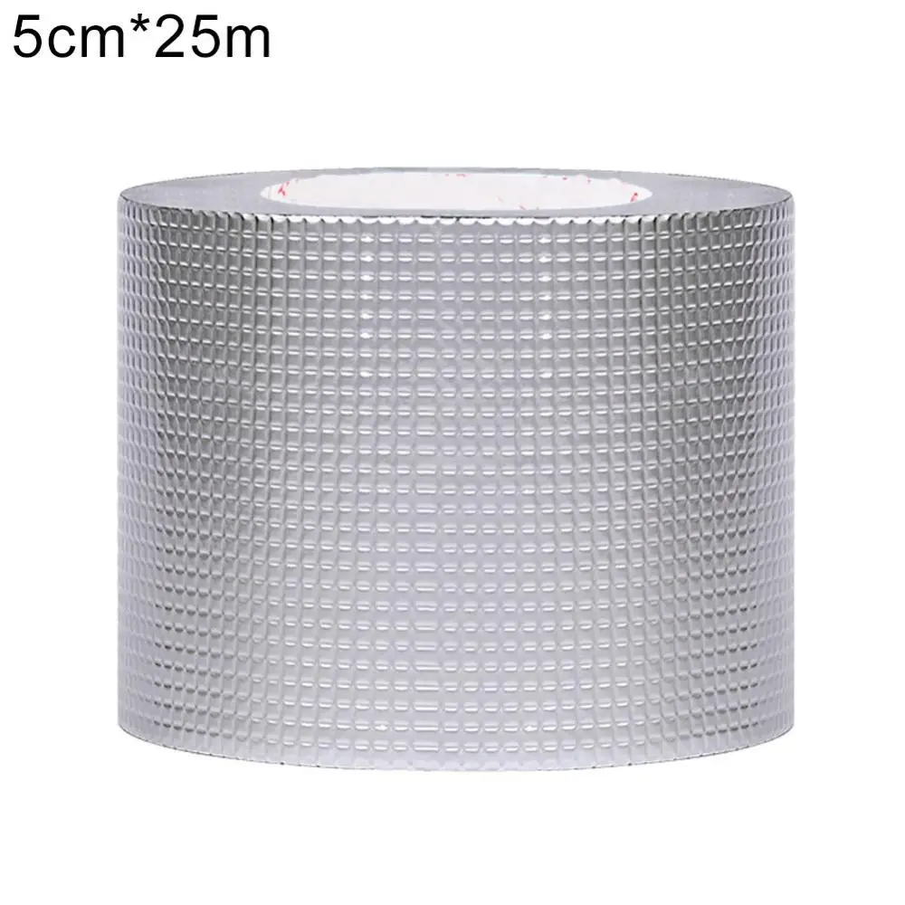 25m Aluminum Foil Butyl Rubber Tape Self Adhesive Waterproof For Roof Pipe Repair Caulking Super Fix Duct | Обустройство дома