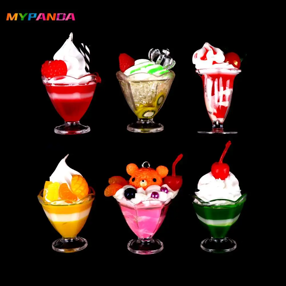 

1 шт., набор милых чашек для мороженого и напитков, модель для ролевых игр, мини-еда, игровой домик, искусственный кукольный домик, миниатюрны...