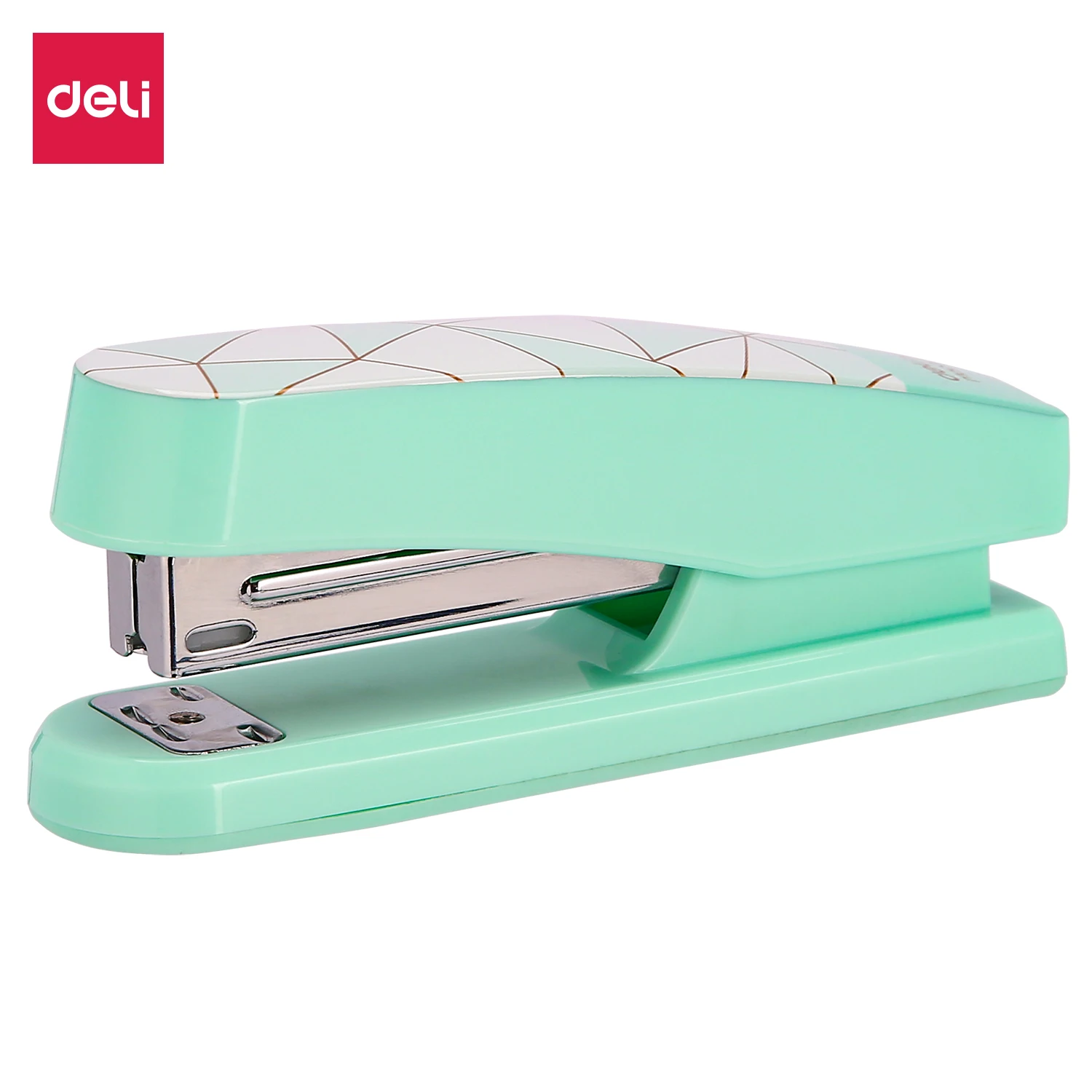DELI Fashion Office Stapler NO.12 Half Strip stapler 24/6 &amp 26/6 smooth stapling stationery office supply staples E0402F | Канцтовары